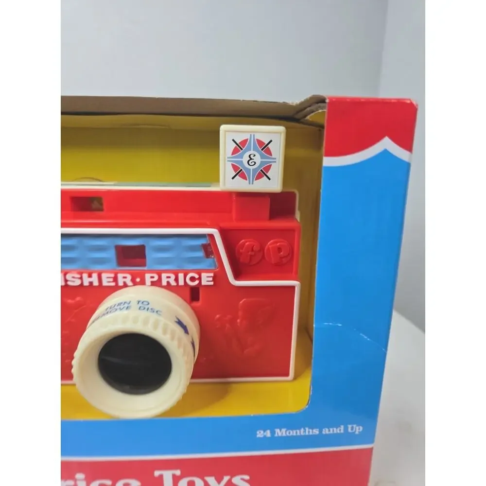 Fisher-Price Changeable Picture Disc Camera 3 Bonus Discs Full Color Image Retro